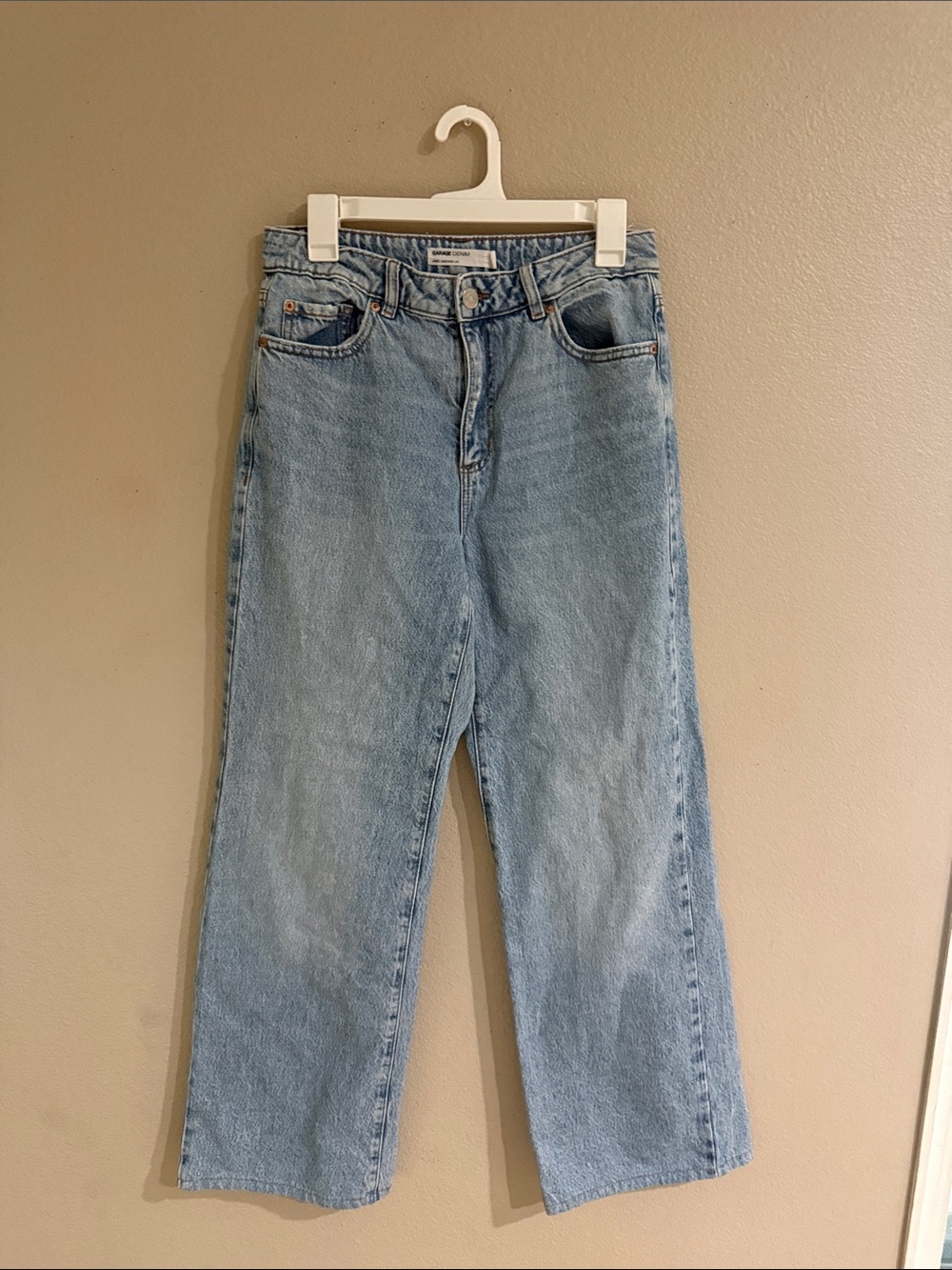 Garage Light Blue Wide Leg Denim Jeans